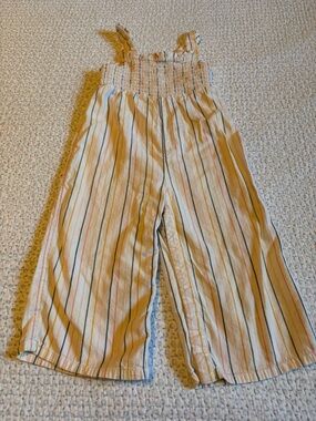 Old Navy Striped Smocked Jumpsuit
